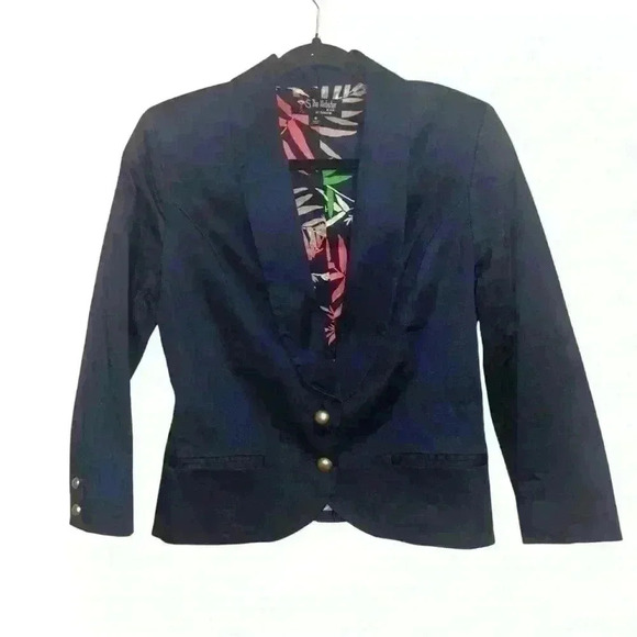 THE WEBSTER MIAMI At Target Navy Blazer Jacket Size 8 - Picture 1 of 4